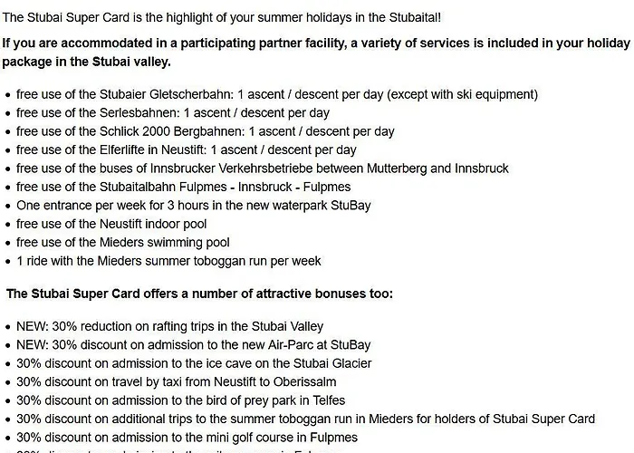 Sommavilla Apartment Fulpmes