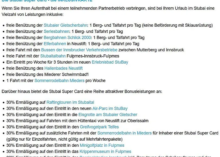 Sommavilla * Fulpmes